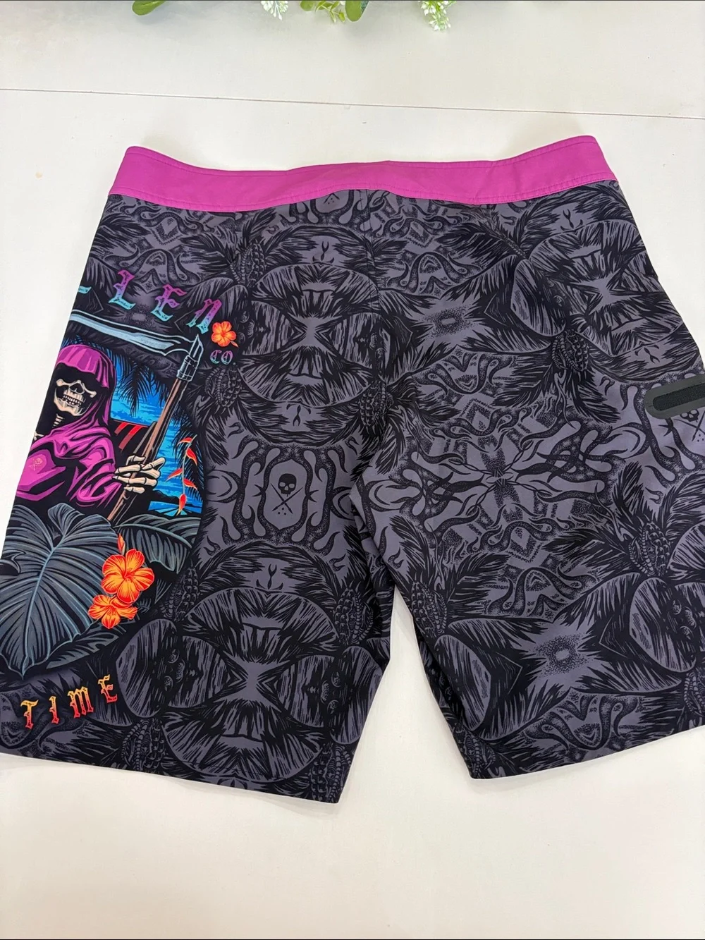 Men's Sullen Purple Patterned Swim Trunks
